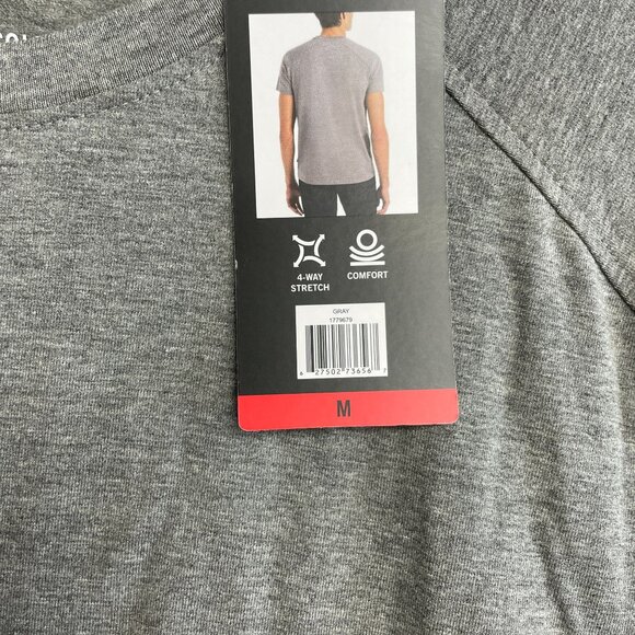 NEW Kenneth Cole Men's M Gray T-Shirt M 4-Way Stretch - Picture 6 of 7